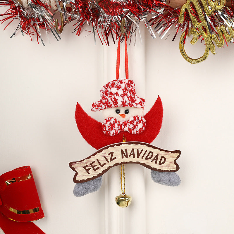 Wholesale Cute Cartoon Santa Claus Elk Pendant Decorations